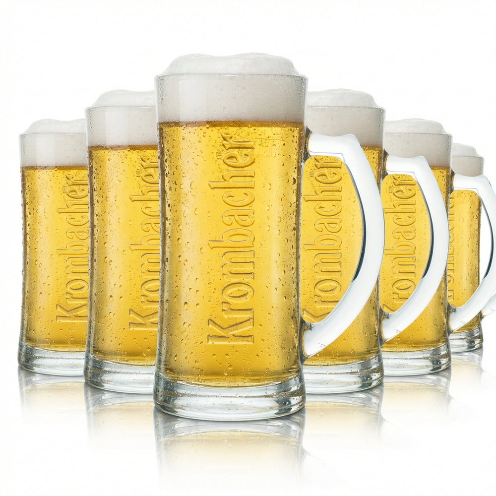6x szklanka do piwa Krombacher 0,2 l Krug Seidel Humpen Rastal Relief Logo
