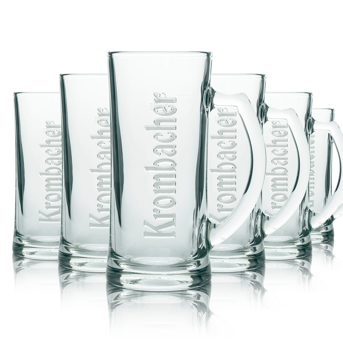 6x szklanka do piwa Krombacher 0,2 l Krug Seidel Humpen Rastal Relief Logo – Widok 4
