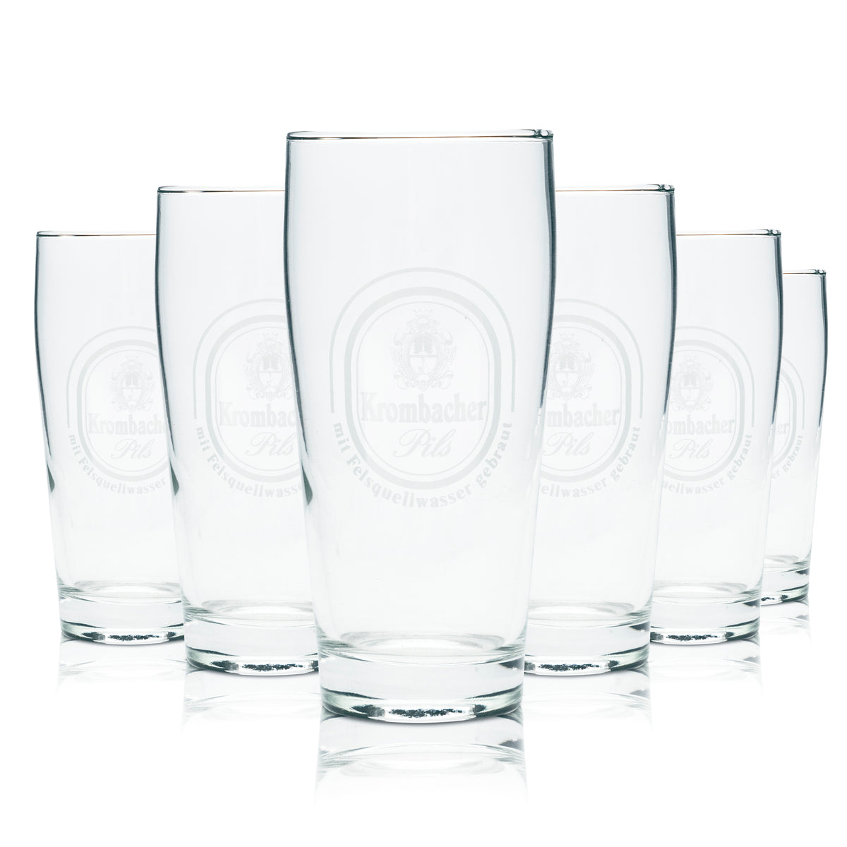 6x Krombacher szklanka do piwa 0,3l kufel szklanki barowe pilsner pub browar – Widok 4