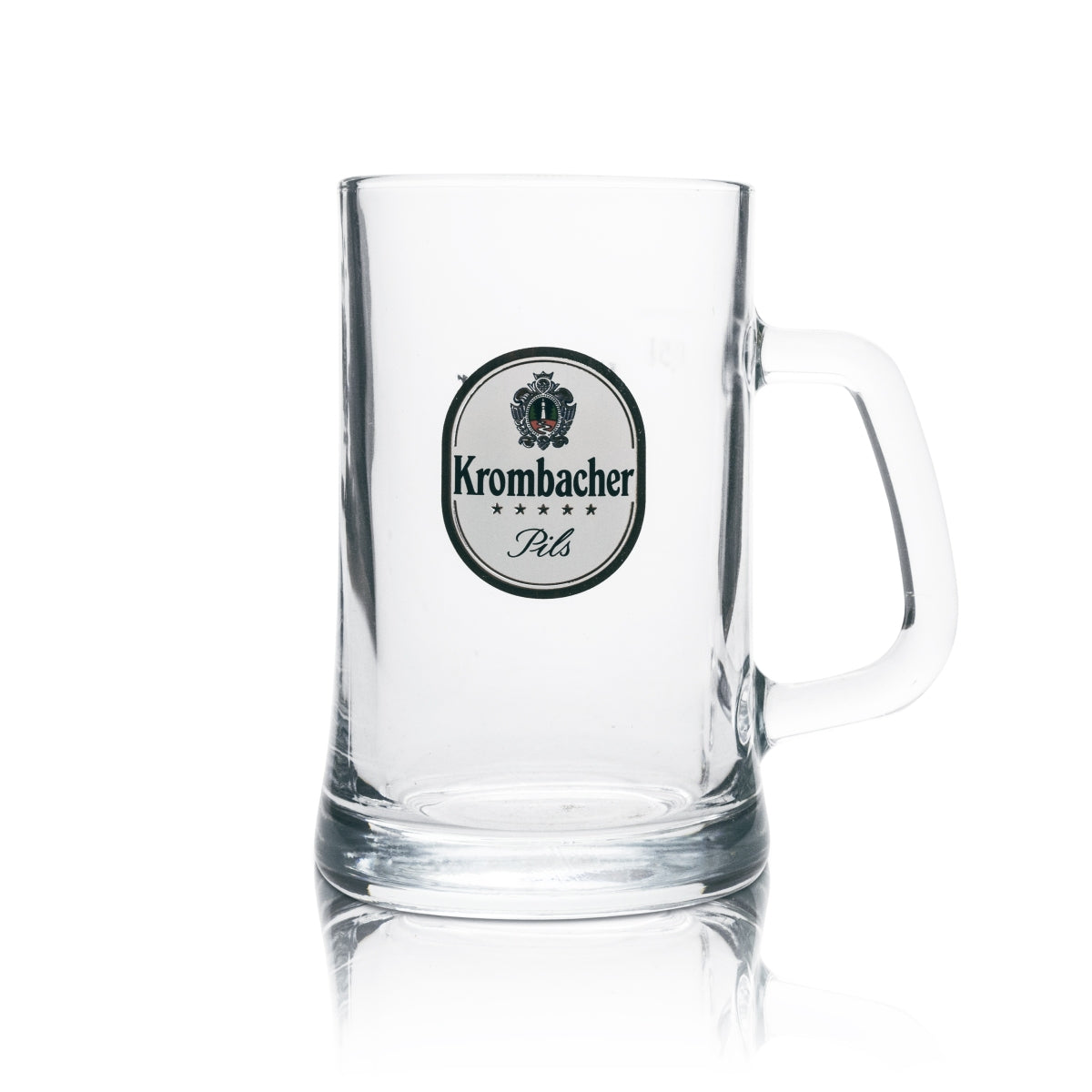 6x szklany dzbanek do piwa Krombacher 0.5l "Perła natury" Sahm – Widok 2