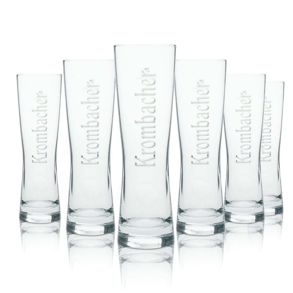 6x szklanka do piwa Krombacher Star Cup 0.4l Sahm