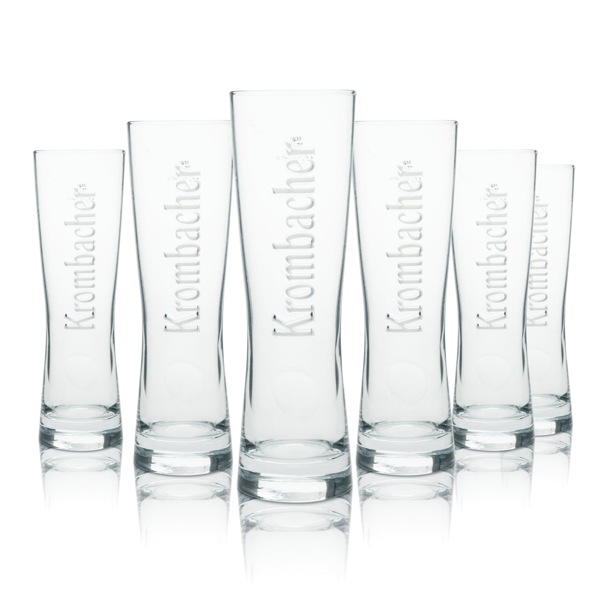 6x szklanka do piwa Krombacher Star Cup 0.4l Sahm