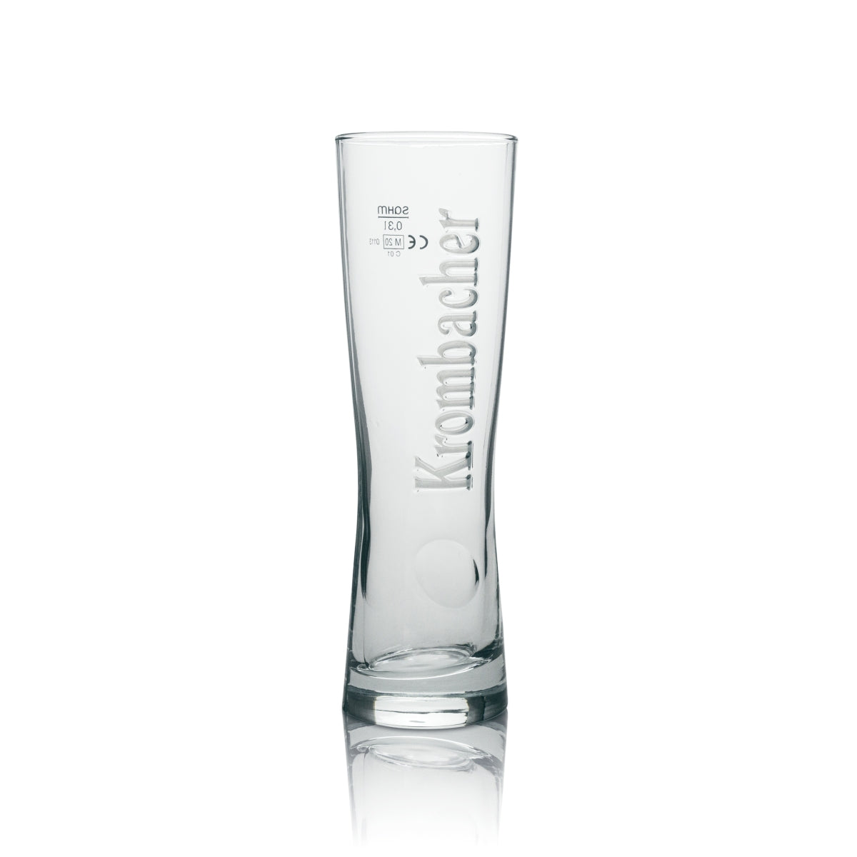6x Krombacher Glass 0.3l Beer Goblet Tulip Star Cup Relief Glasses Pils Gastro Bar – Widok 4