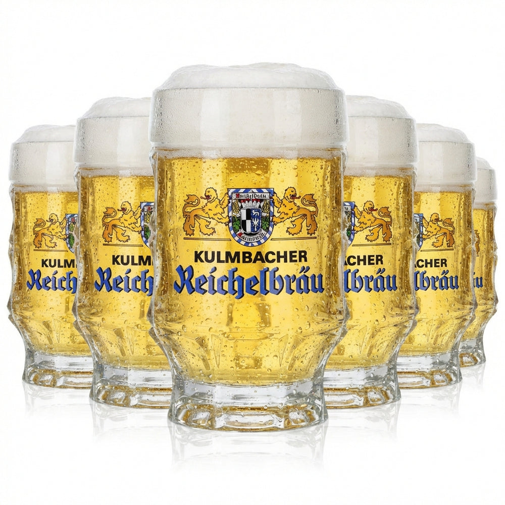 6x Kulmbacher Reichelbräu Szklanka do piwa Bierseidel Humpen 0,25 l Krug