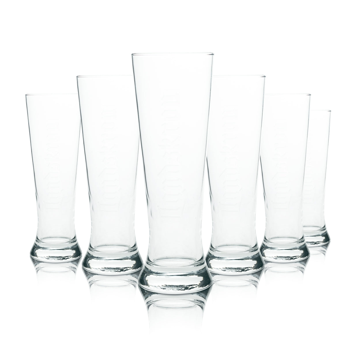 6x Landskron szklanka do piwa goblet 0,5l Rastal tulipan szklanki goblet relief nadruk Pils