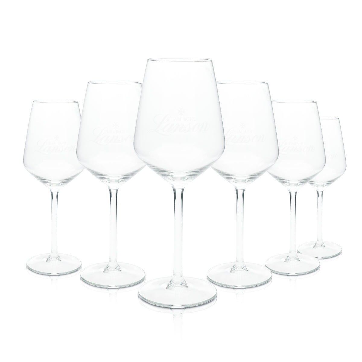 6x Lanson kieliszek na nóżce 0,3l goblet wino szampan kieliszki koktajl aperitif gastro