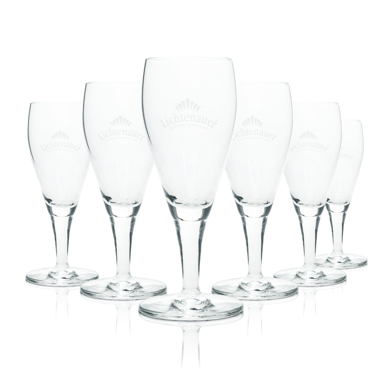 6x szklanka do wody Lichtenauer Tulipan 0,1 l Gastro Szklanki mineralne Puchar Restauracja