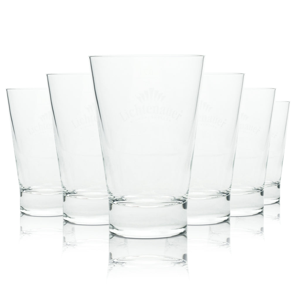 6x Lichtenauer Water Glass Tumpler 21cl Gastro Glasses Mineral Water Hotel Bar