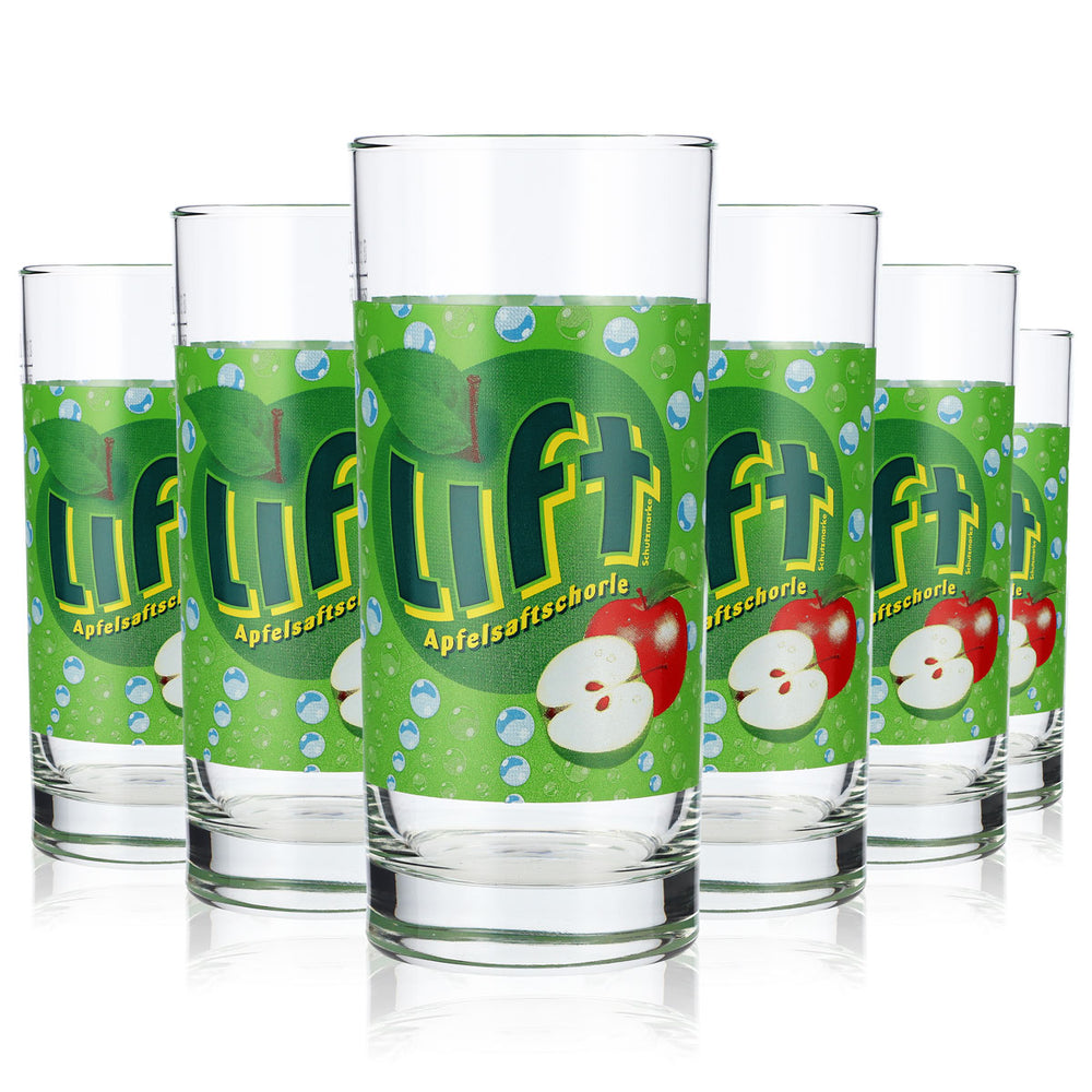 6x szklanka do soku Lift 0,3 l Kubki Szklanki Szklanki do limonady Zielone Szklanki do soku jabłkowego z wodą mineralną Rastal