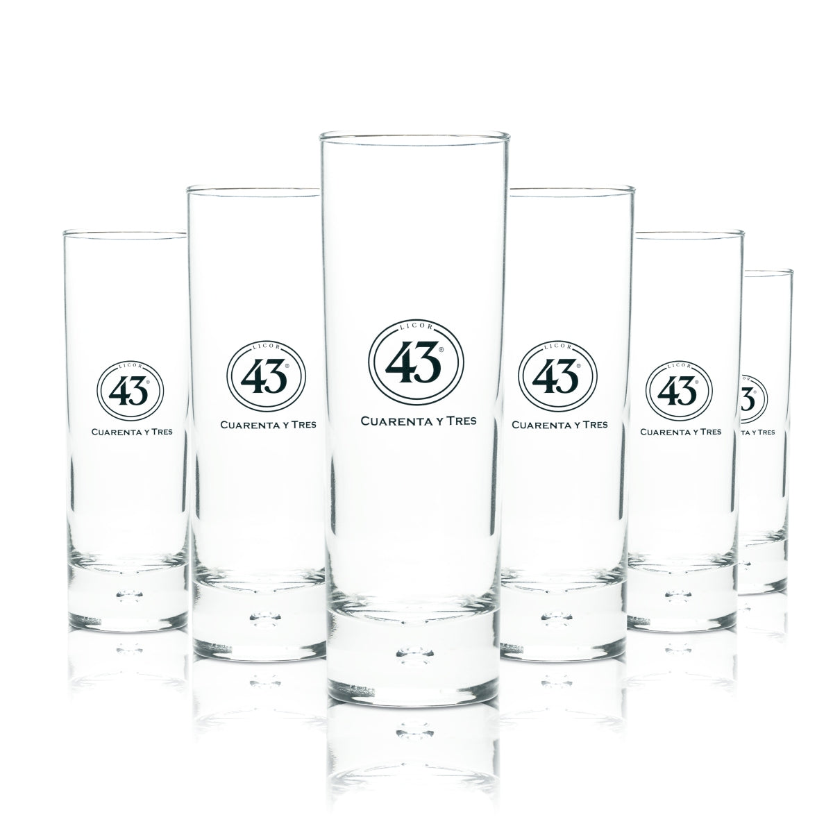 6x Liqueur 43 Glass 0,2l Bar Tumbler Longdrink Glasses Cocktail Licor Cuarenta