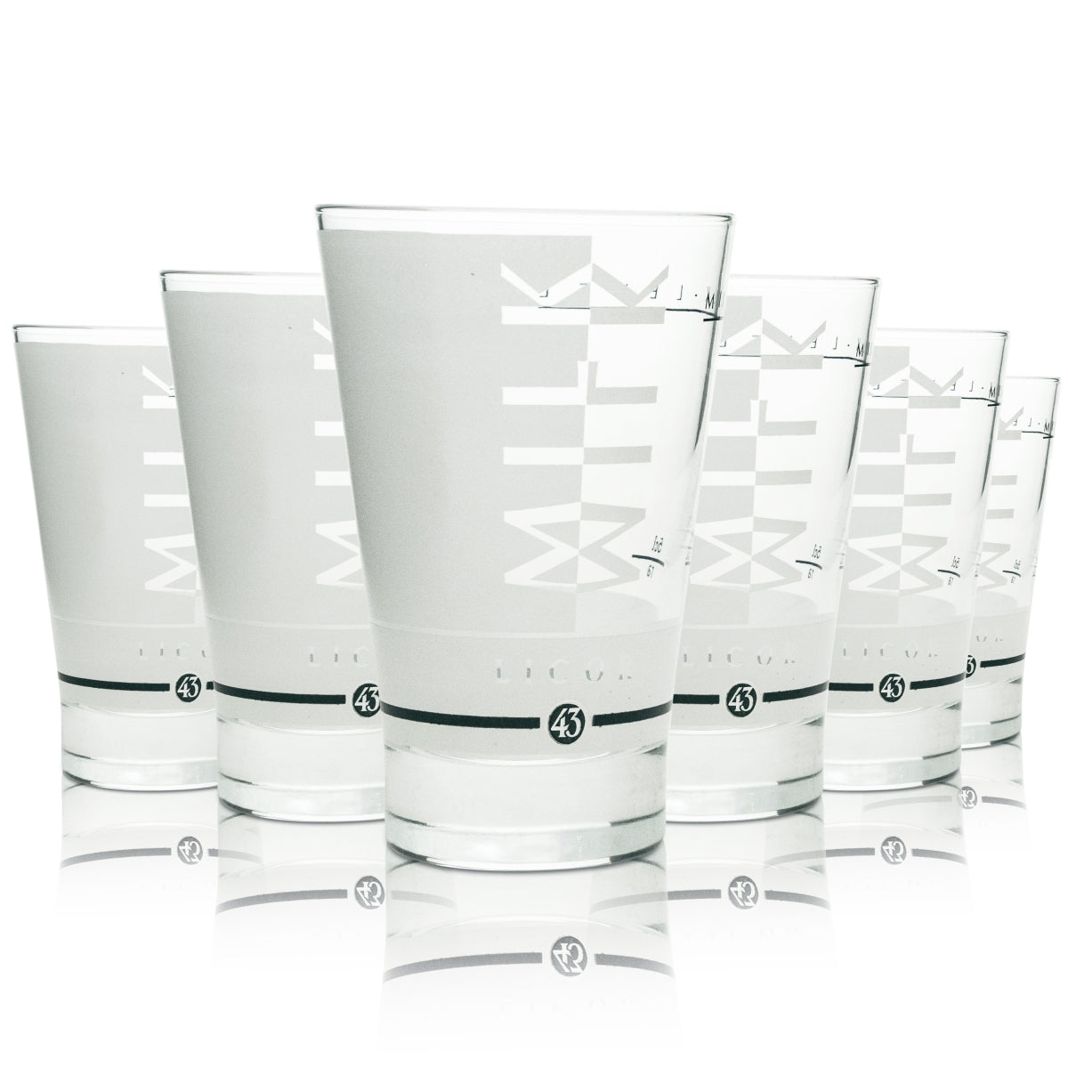 6x Liqueur 43 Kieliszek do likieru Longdrink Milk biały