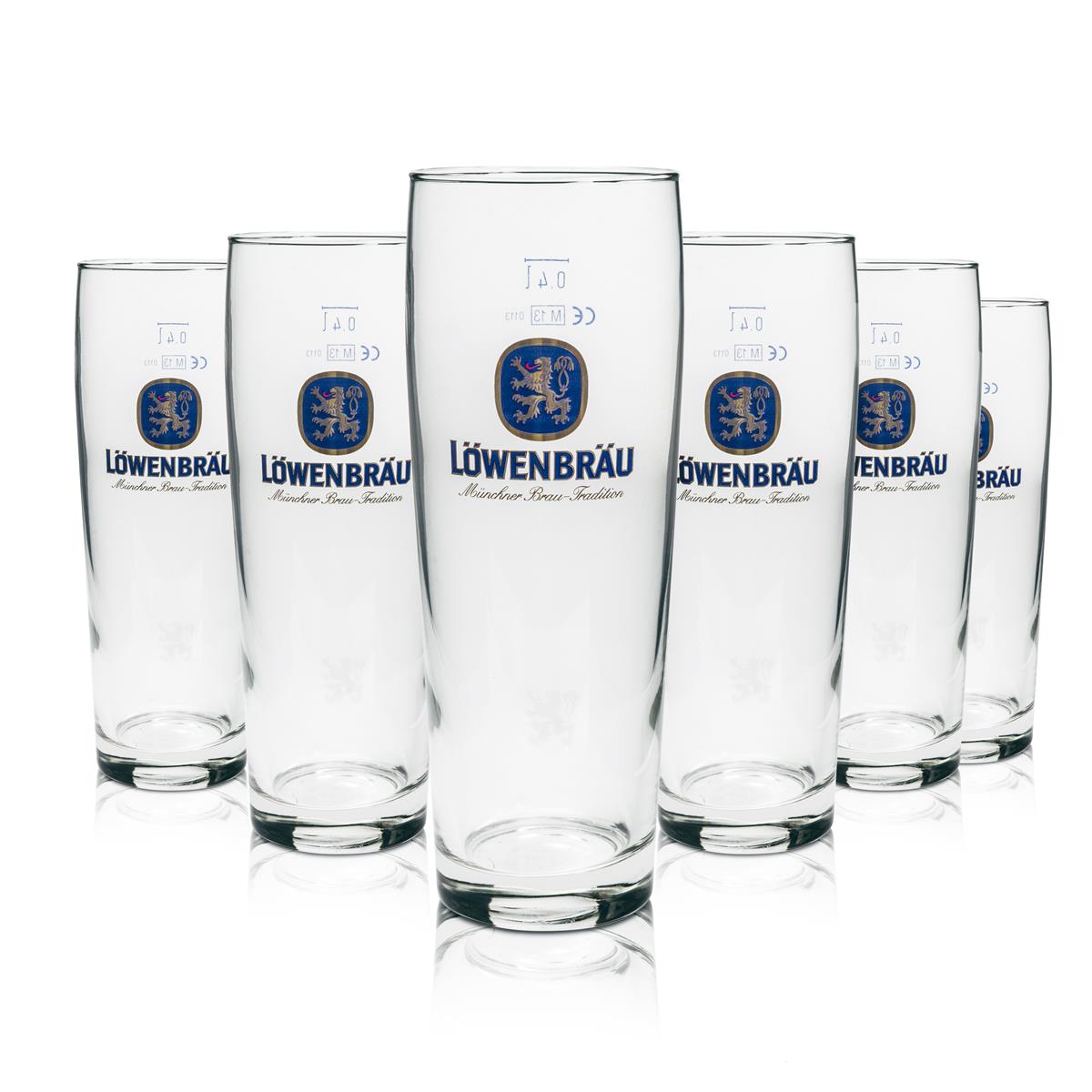 6x szklanka do piwa Löwenbräu 0,4l Willi kufel Rastal – Widok 2