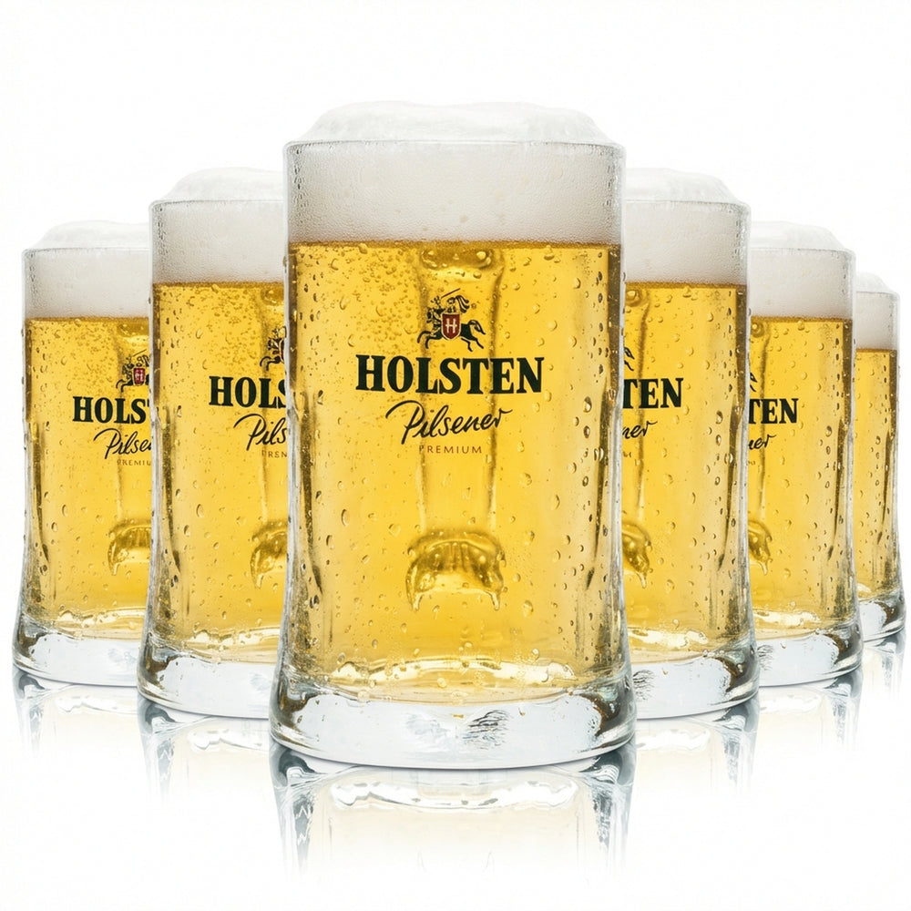 6x Löwenbräu szklanka do piwa 0,5l kufel Glückauf Rastal Seidel Henkel szklanki kufle Piwo