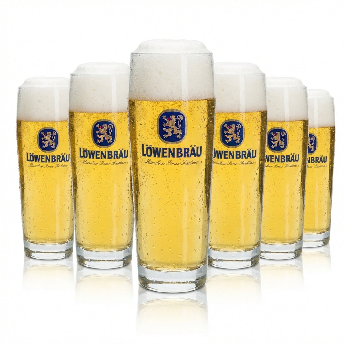 6x szklanka do piwa Löwenbräu 0,5l Willi kufel Rastal