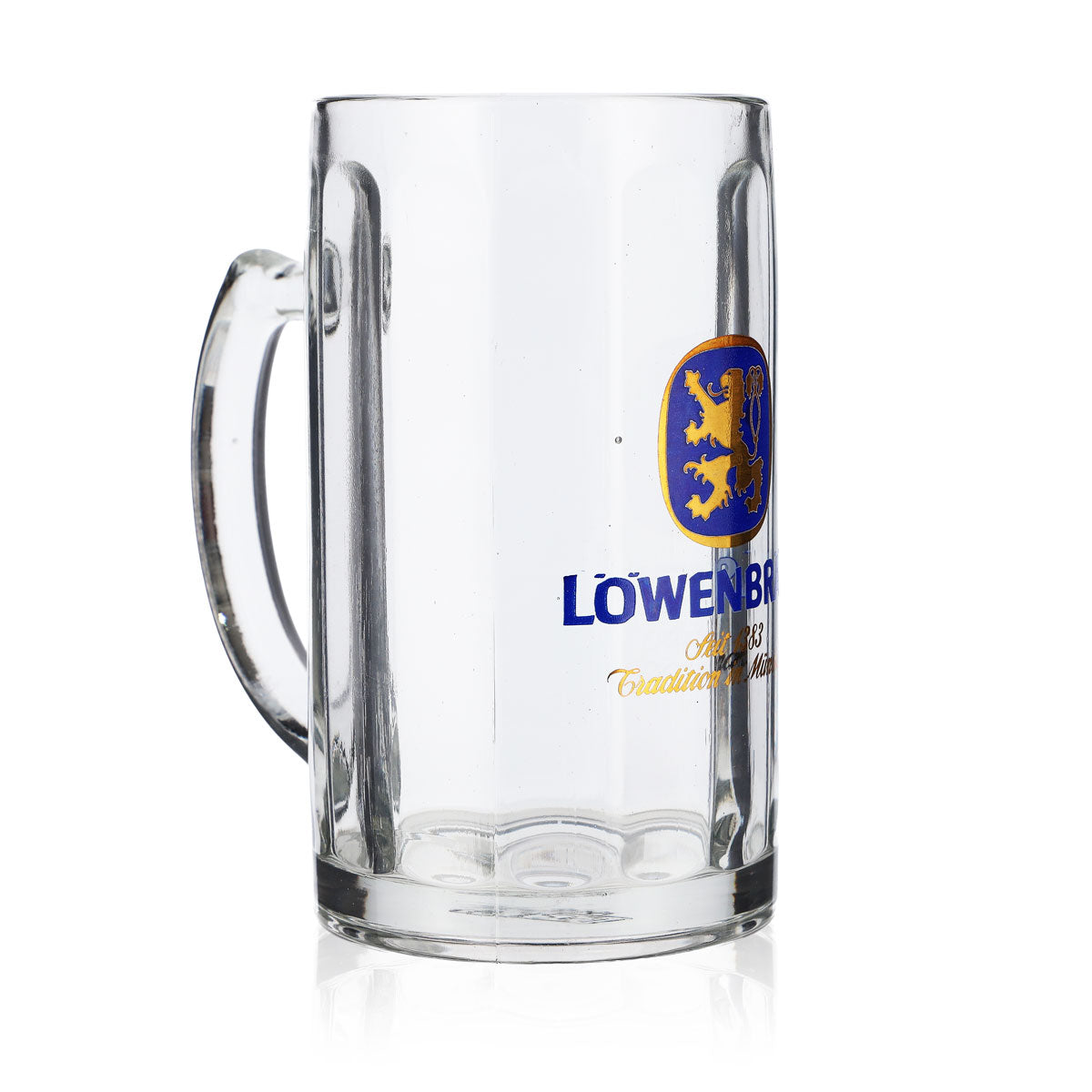 6x Löwenbräu Szklanki do piwa 0,4 l Kufel Seidel Humpen Moldau Towar klasy B – Widok 3