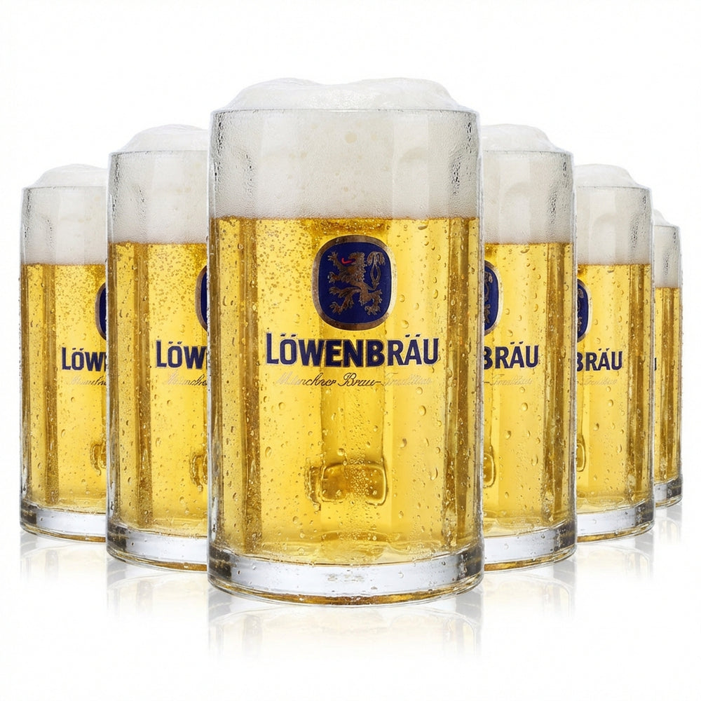 6x kufel do piwa Löwenbräu 0,3 l Krug Seidel Bierhumpen Rastal Glückauf B-WARE