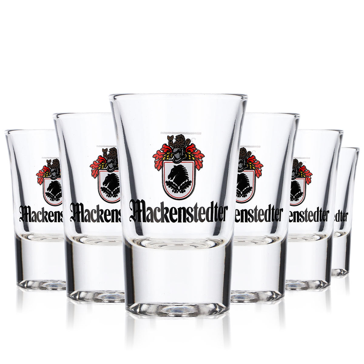 6x Mackenstedter Likör Szklanka do shotów Stamper Kurzer 2 cl Rastal