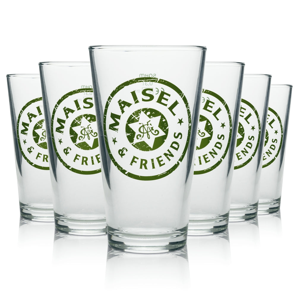 6x Maisel & Friends Szklanka do piwa Exclusiv Tumbler 3 kolorowa 300ml