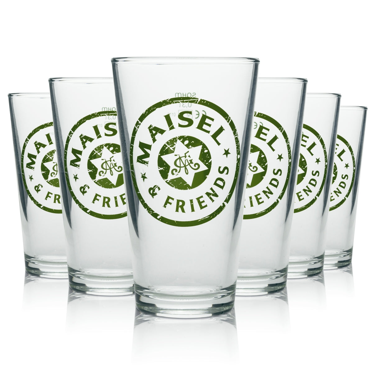 6x Maisel & Friends Szklanka do piwa Exclusiv Tumbler 3 kolorowa 300ml