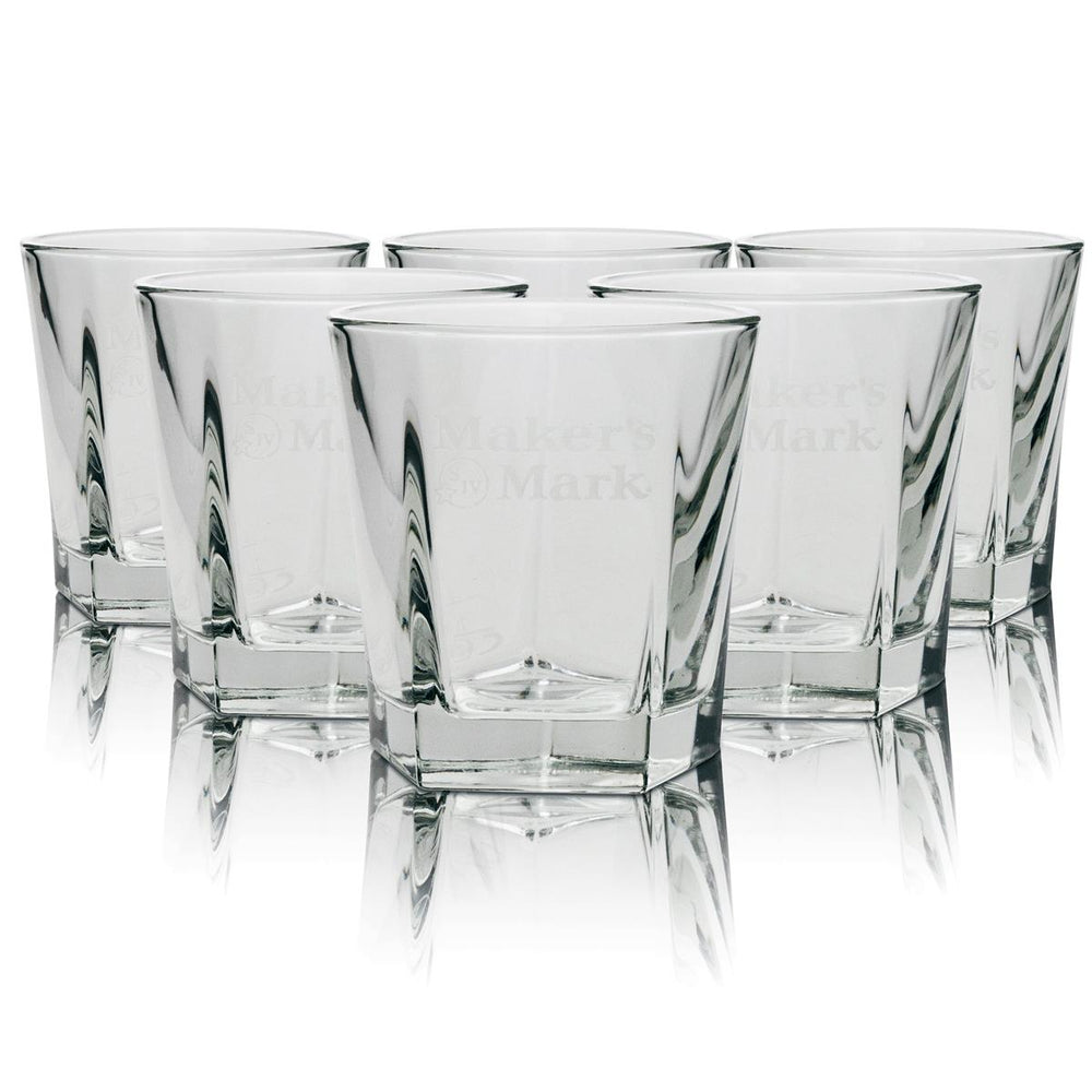 6x Makers Mark Szklany Tumbler 0.3l Whiskey Longdrink Szklanki Gastro Pub Bourbon Bar