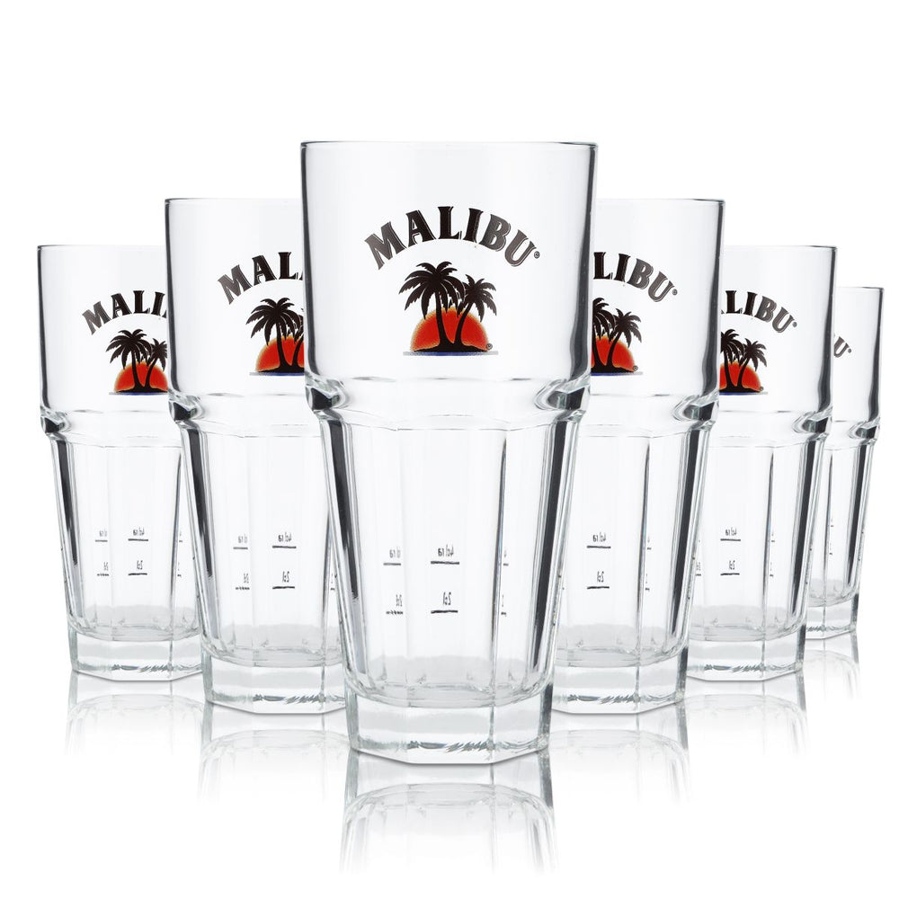 6x kieliszki do rumu Malibu Kieliszek do rumu Kieliszek do long drinków 37 cl
