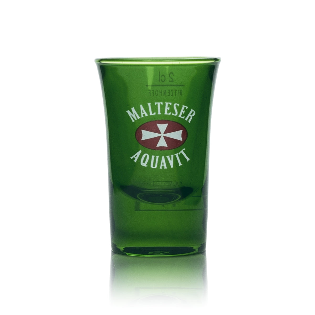 6x Malteser Glass 2cl Shot Short Stamper Schnapps Glasses Calibrated Gastro Aquavit – Widok 2