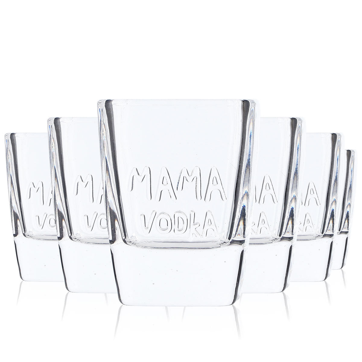 6x Mama Vodka Szklanka 5 cl Kieliszek do sznapsa Kieliszki Kieliszek do shotów Stamper Krótki