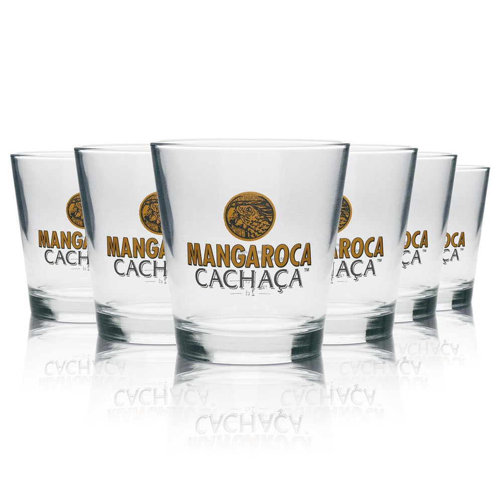 6x szklany kubek Mangaroca Cachaca 350ml