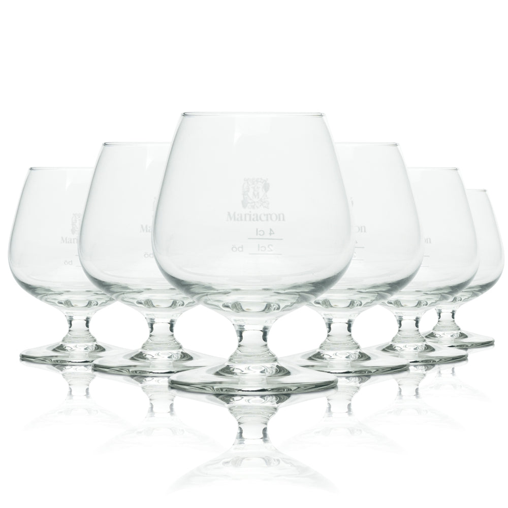 6x Mariacron brandy snifter szklane kieliszki balonowe kieliszki degustacyjne bar kulkowy