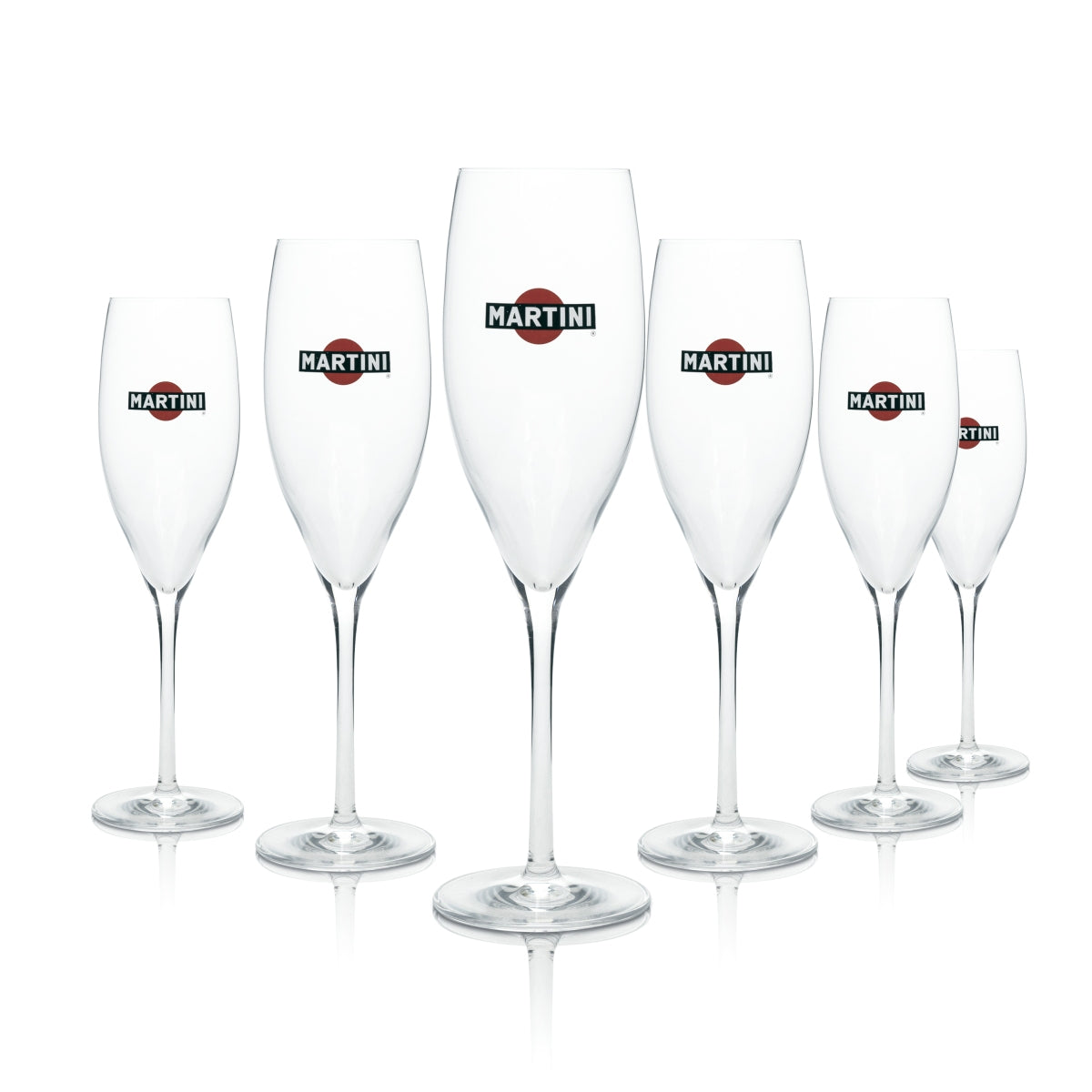 6x kieliszki do aperitifu Martini Logo 0,2 l Kieliszki do szampana Kieliszki koktajlowe Kieliszki na long drinki