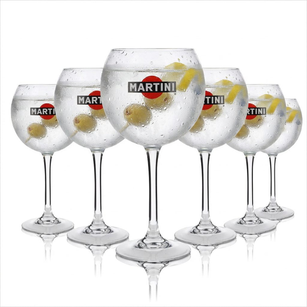 6x Kieliszek do Martini 0,47l Kieliszek z nóżką balonową Kieliszki kuliste Longdrink Cocktail Gastro