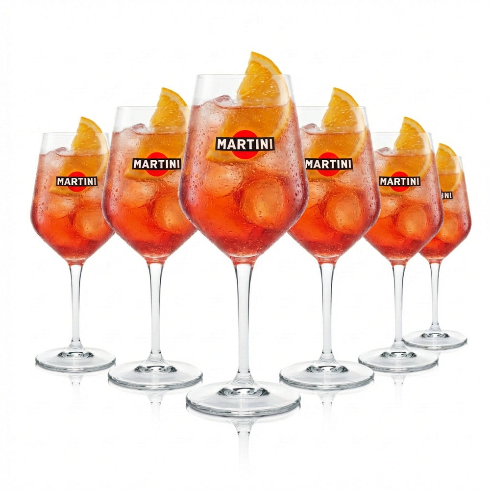 6x Kieliszek do Martini Royale 0,4l Kieliszki do wina na lodzie Wermut Balon koktajlowy Longdrink