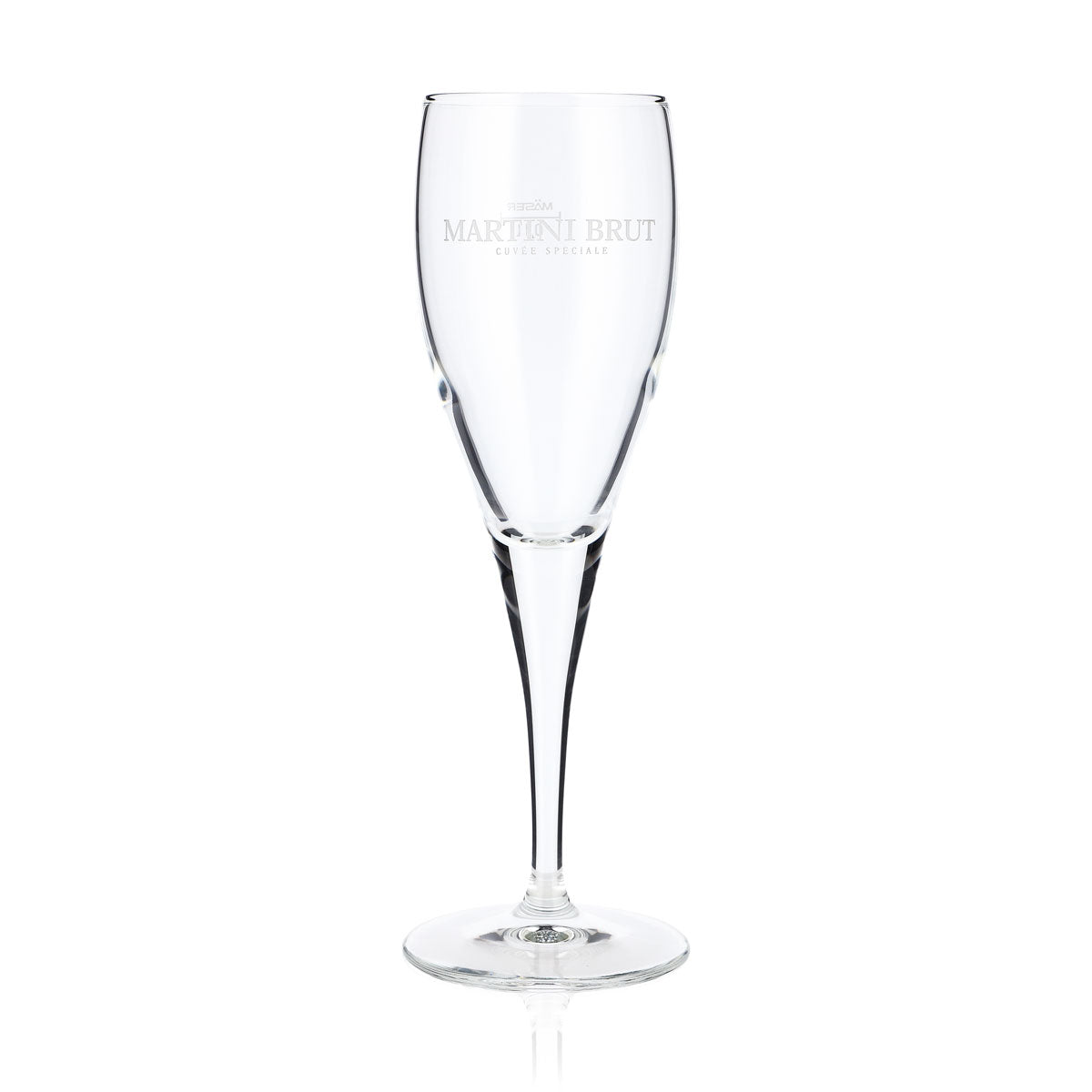 6x Martini Wermut Szklanka do szampana Szklanki 0,1 l Flute „Martini Brut” Mäser – Widok 2