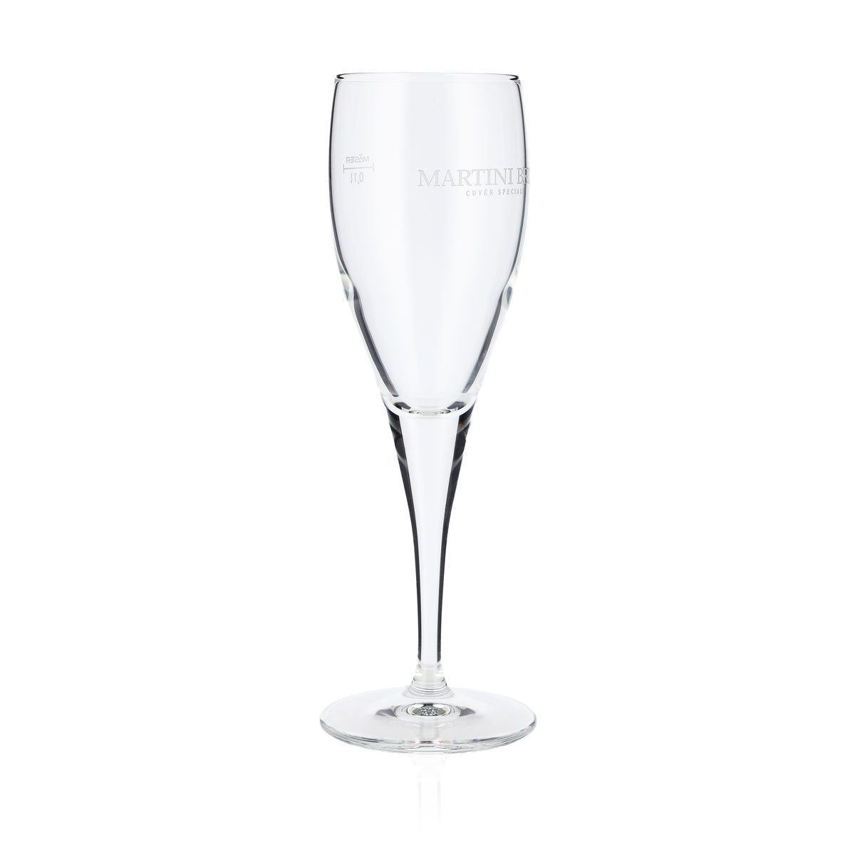 6x Martini Wermut Szklanka do szampana Szklanki 0,1 l Flute „Martini Brut” Mäser – Widok 3