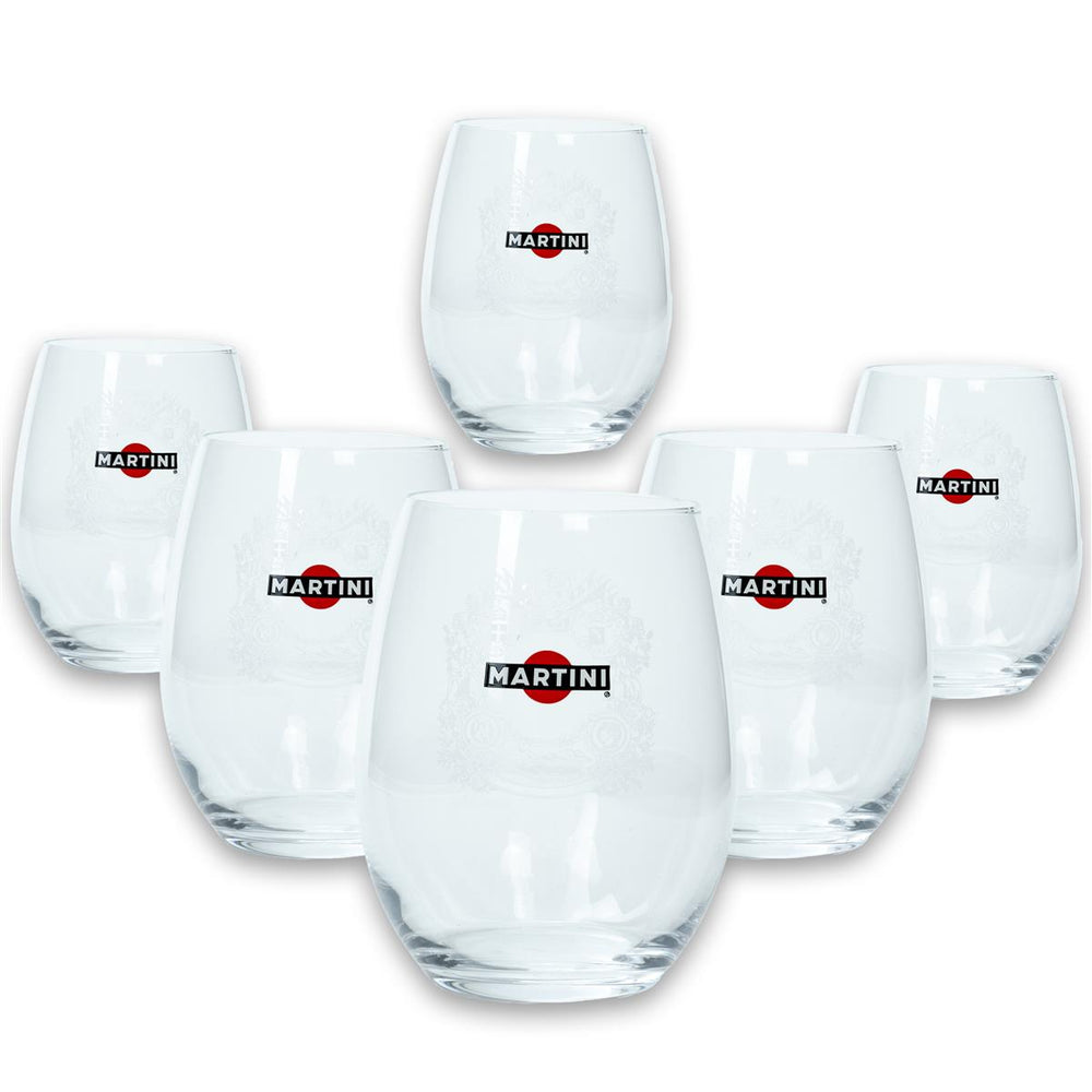 6x kieliszek do wermutu Martini Prosecco 44,5 cl
