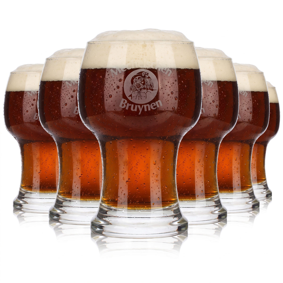 6 szt. szklanek do piwa Mechelschen Bruynen typu puchar, 0,38 l, Durobor (zestaw 6 szt.)