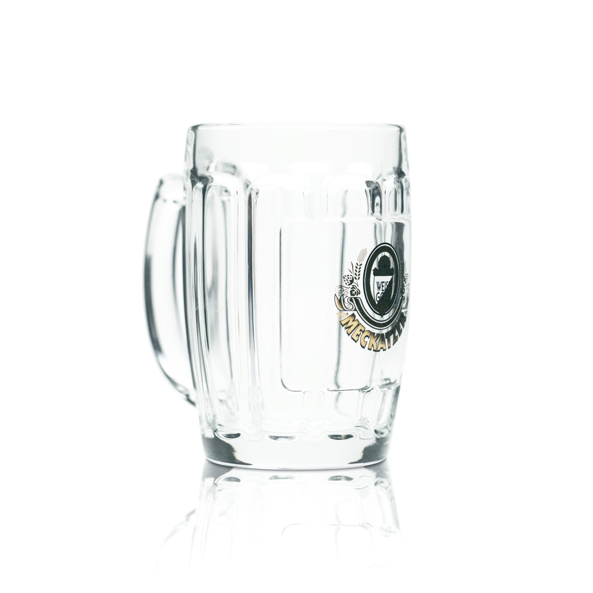 6x Meckatzer Beer Glass 0,3l Tankard Seidel Glasses Allgäu Löwen Brewery Bar – Widok 2