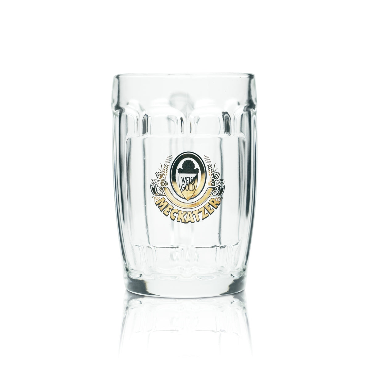 6x Meckatzer Beer Glass 0,3l Tankard Seidel Glasses Allgäu Löwen Brewery Bar – Widok 3