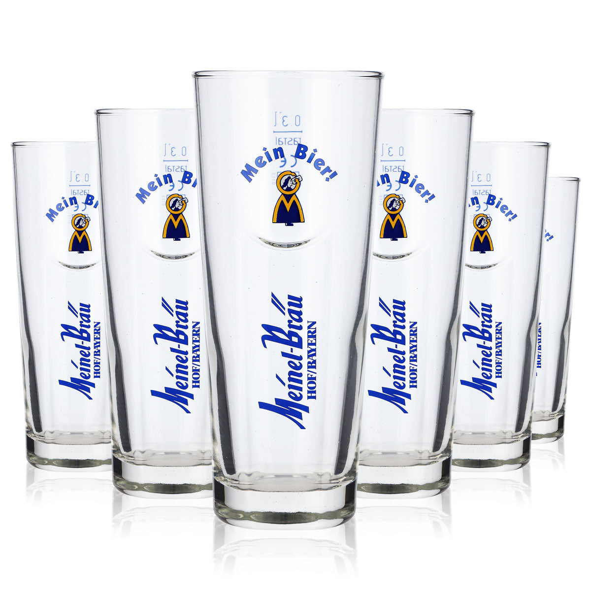 6x Meinel Bräu Szklanki do piwa Szklanki 0,3 l Willi Becher Rastal – Widok 5