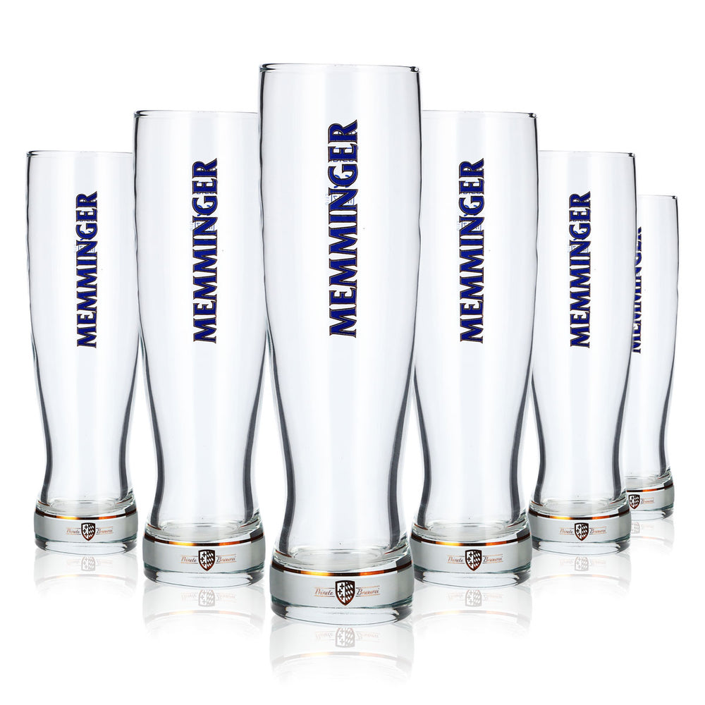 6 szklanek do piwa Memminger o pojemności 0,3 l, model Rastal Focus, szklanki Willibecher (zestaw 6 sztuk)