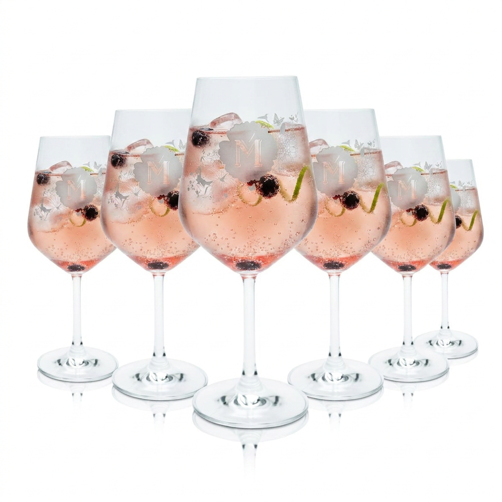 6x Miamee Szklanka 0,52 l Szklanka do wina Szklanka do aperitifu Calice Szklanki koktajlowe Zestaw szklanek