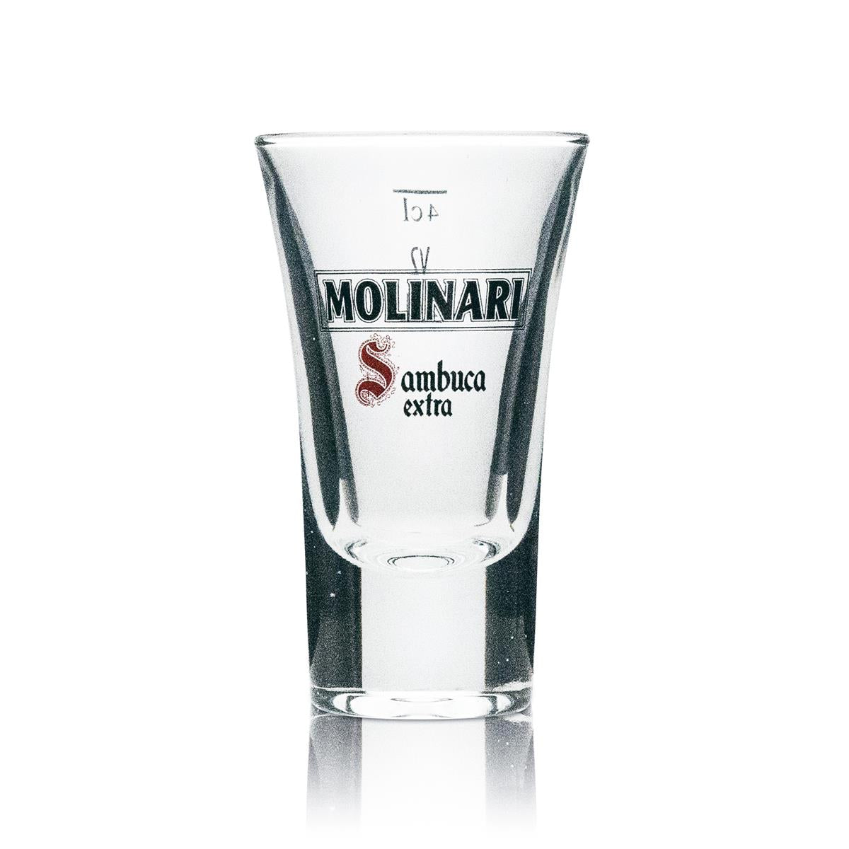 6x Molinari Sambuca Glass Shot 4cl Extra – Widok 2