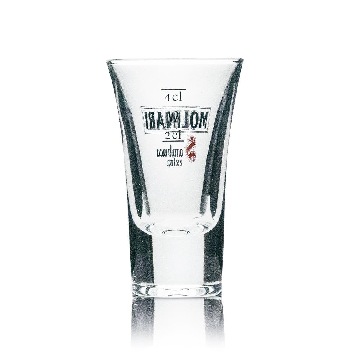 6x Molinari Sambuca Glass Shot 4cl Extra – Widok 3