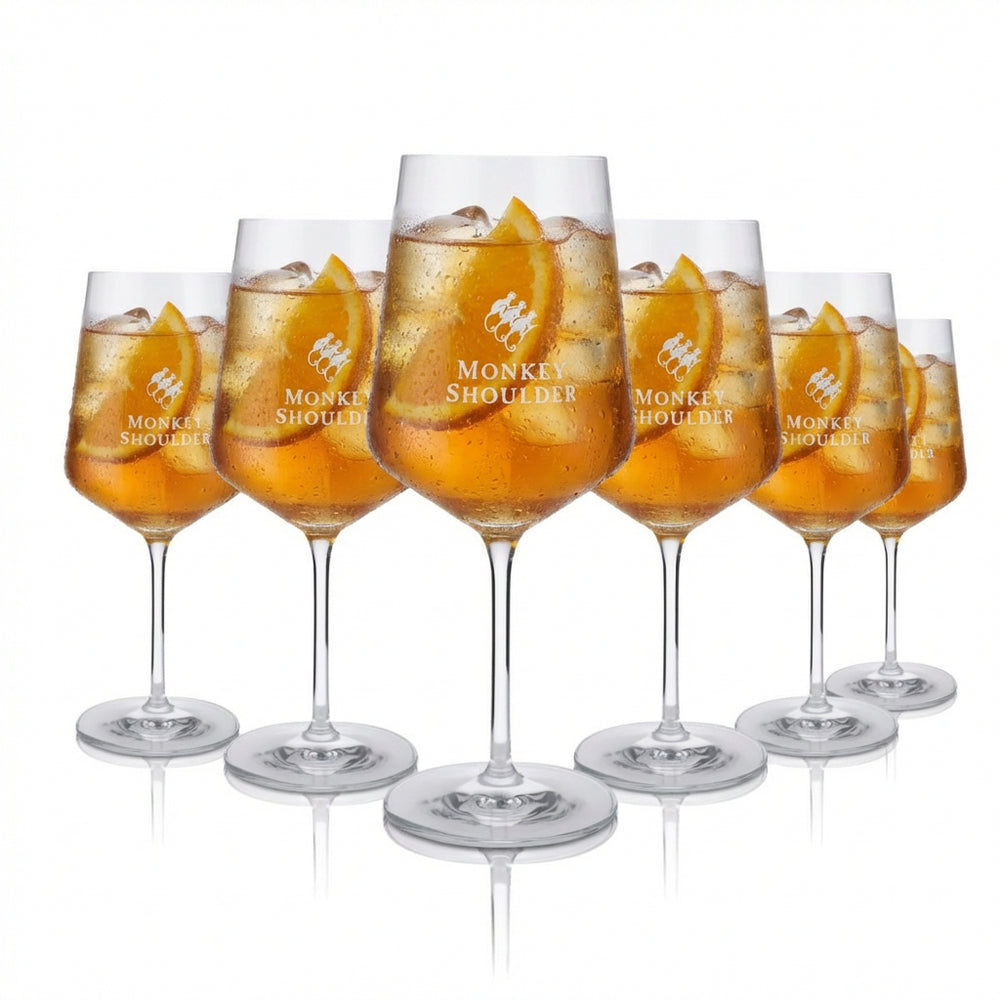 6x Monkey Shoulder Szklanka 0,54 l Szklanka do wina Szklanka do whisky Szklanka do long drinków Szklanki do aperitifów