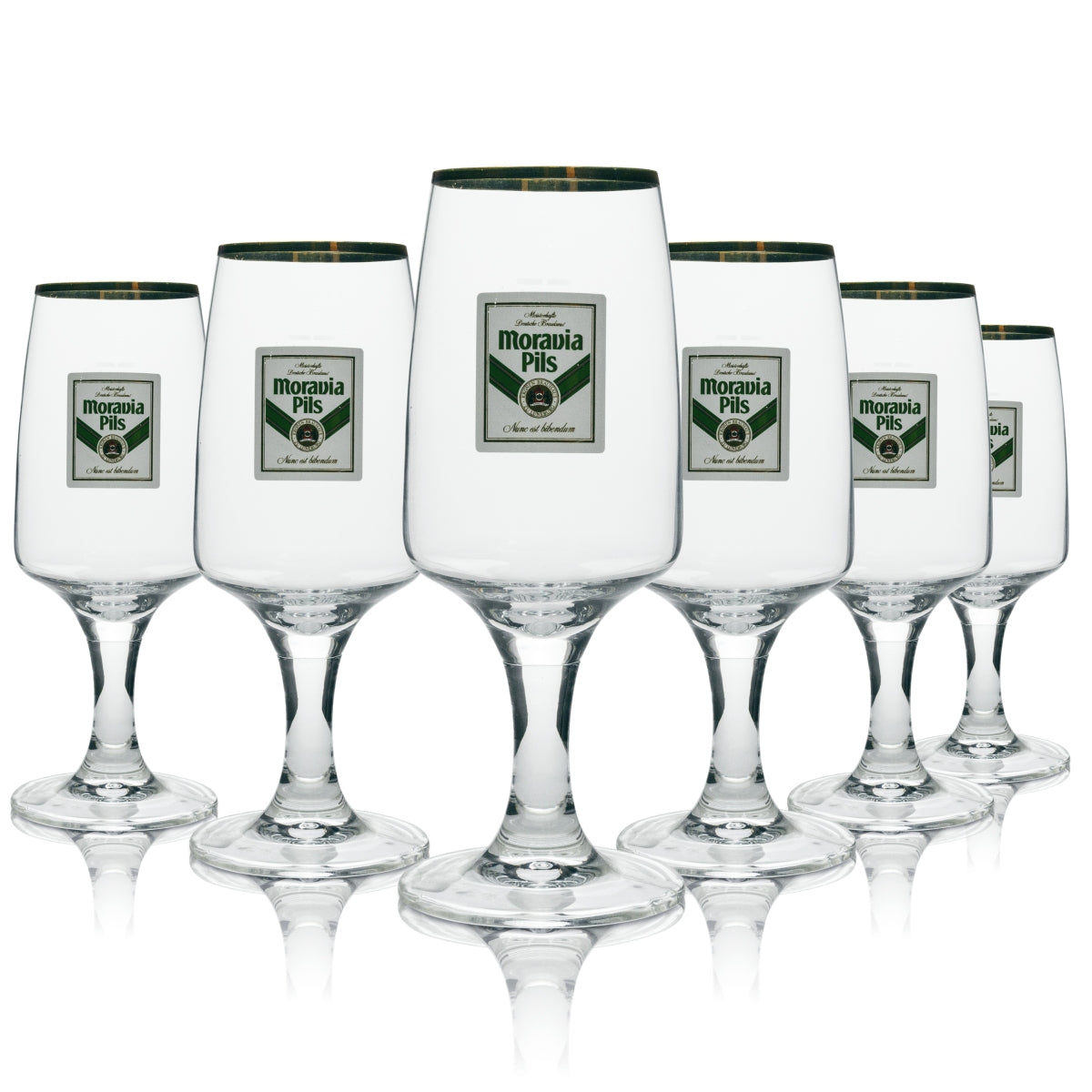 6x szklanka do piwa Moravia Hamburg-Pokal 300ml