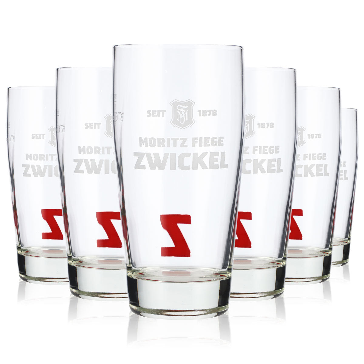 6x Moritz Fiege Szklanka do piwa 0,3 l Willibecher Szklanki do piwa Kubek „Z” – Widok 6