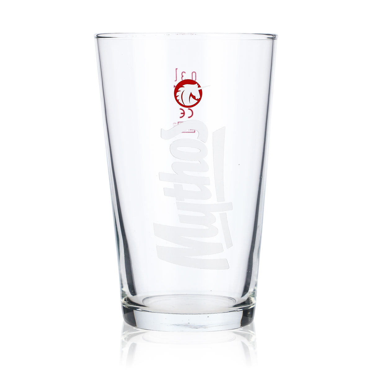 6x szklanki do piwa Mythos Szklanki do piwa Kubki 0,3 l Białe logo w pionie – Widok 2
