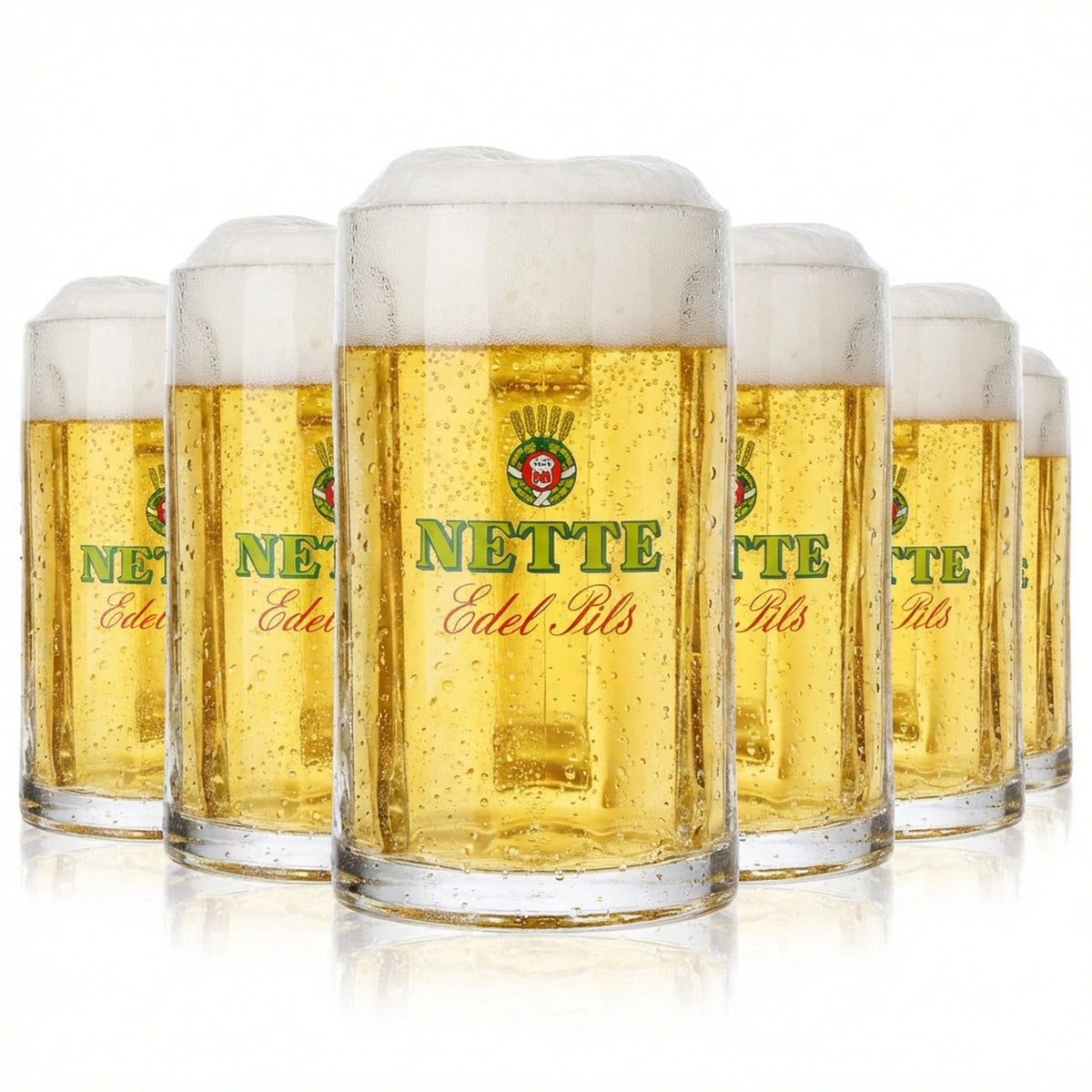 6x Ładne szklanki do piwa Szklanki do piwa Seidel 0,3 l Krug Glückauf Rastal Glückauf