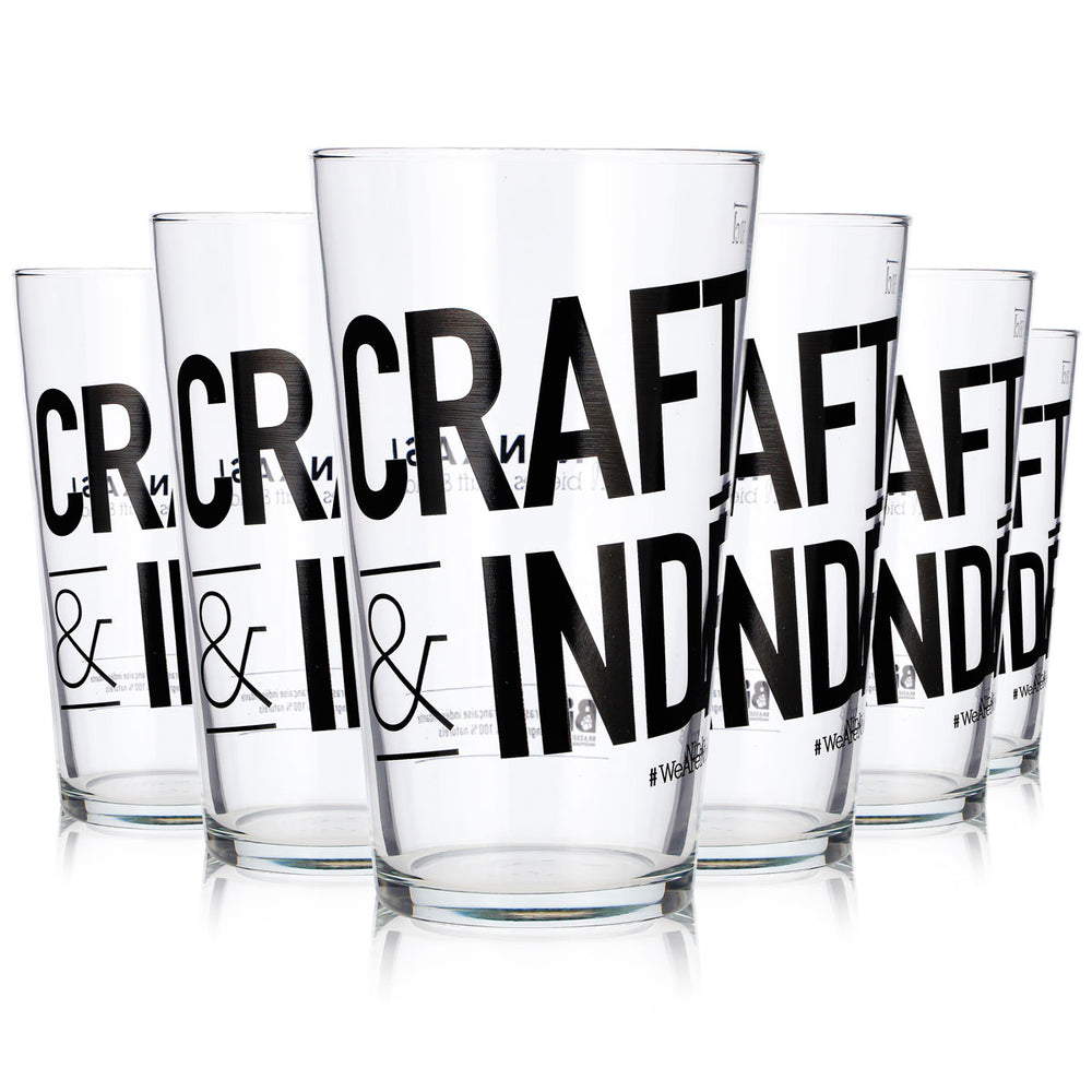 6 szklanek do piwa Ninkasi o pojemności 0,5 l – szklanki Craft & Inde Rastal Conil (zestaw 6 sztuk)