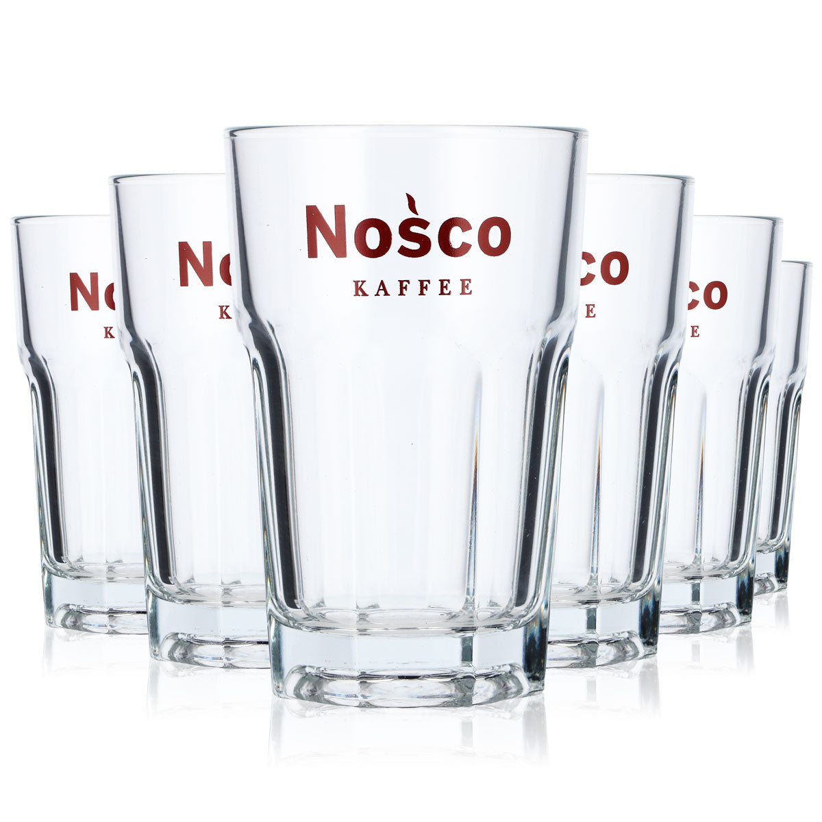6x Nosco Kawa Szklanka 0,3 l Szklanki do kawy Szklanka do espresso Szklanka do latte – Widok 5